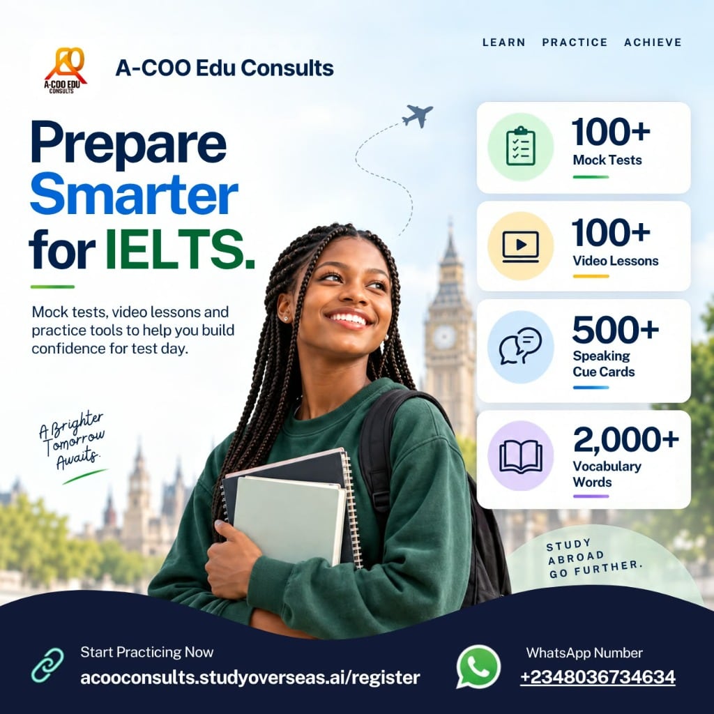 Prepare Smarter for IELTS — A-COO Edu Consults